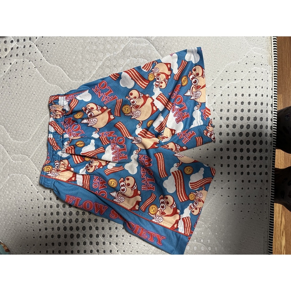 Orange print Boys Swim Trunks